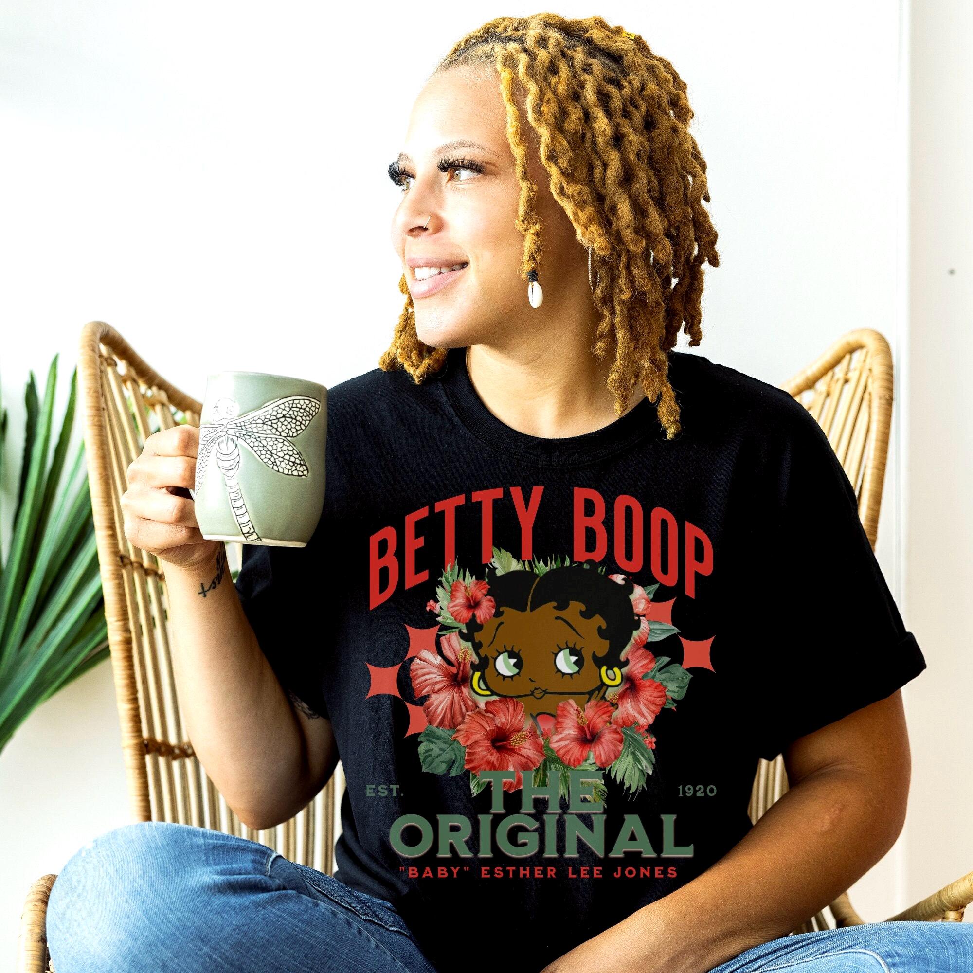 Black Betty Boop tee Black history, herstory, Afrocentric shirt Baby Esther lee Jones