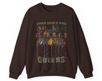 Warrior Queens of Africa Sweatshirt | Queens graphic crewneck