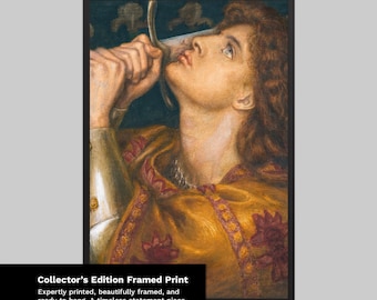Joan of Arc by Dante Gabriel Rossetti – Museum-Quality Framed Pre-Raphaelite Art Print
