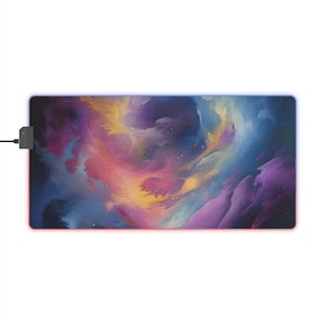 Nebula Phoenix Illuminated Gaming Mouse Pad