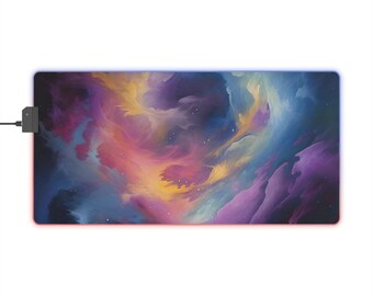 Nebula Phoenix Illuminated Gaming Mouse Pad