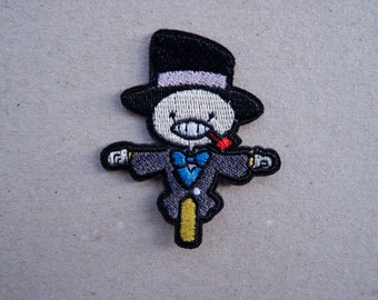 Leuke anime geborduurde opstrijkpatch Raapstelen schattige kleine gehuil geïnspireerde badge geïnspireerde badge kleine gezellige cadeaupatches voor Miyazaki-fan