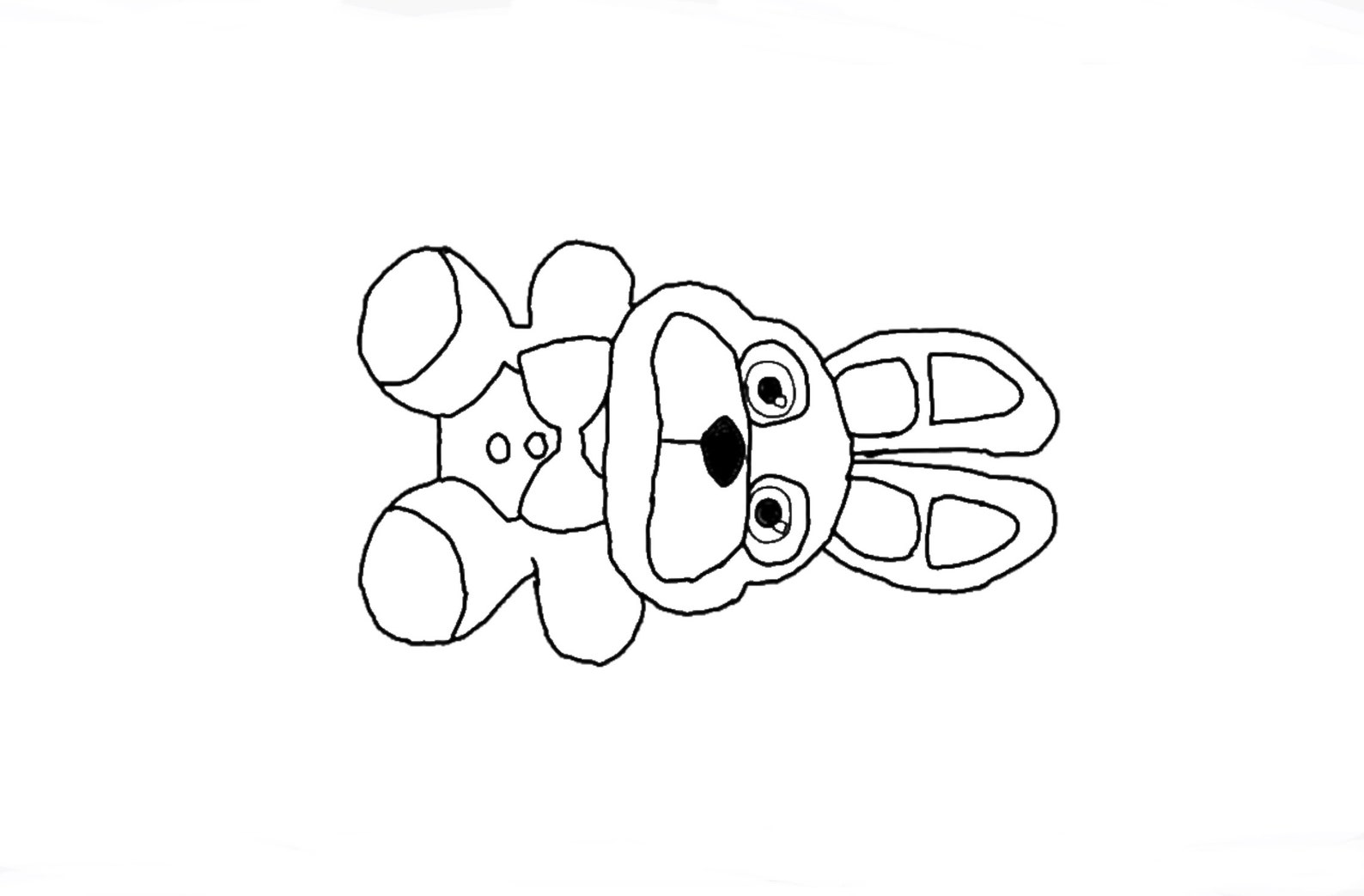 Five Nights at Freddy Plushy Coloring Pages - Etsy