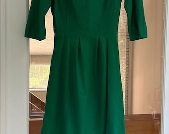 Vintage Wool Custom Made 60s Dress