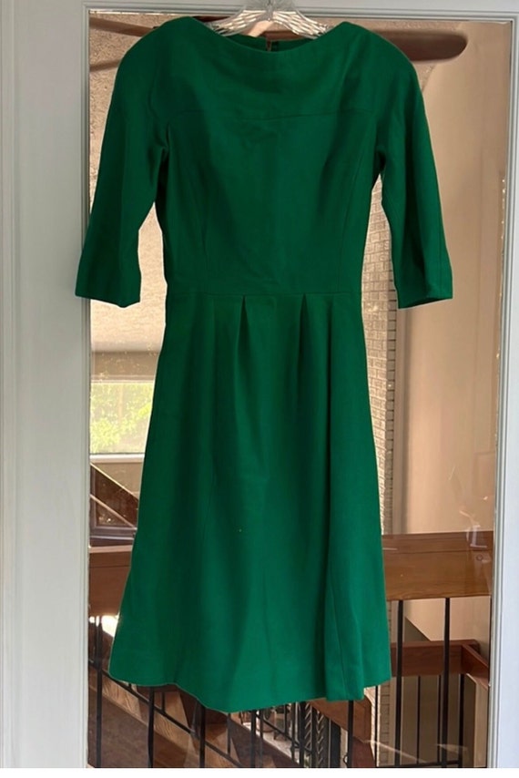 Vintage Wool Custom Made 60s Dress