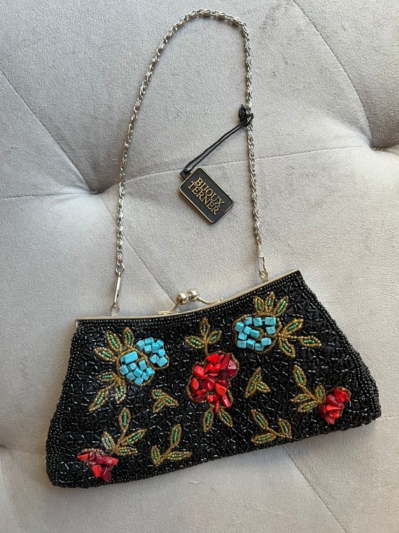 NWT Vintage Bijoux Terner Beaded Clutch/Purse