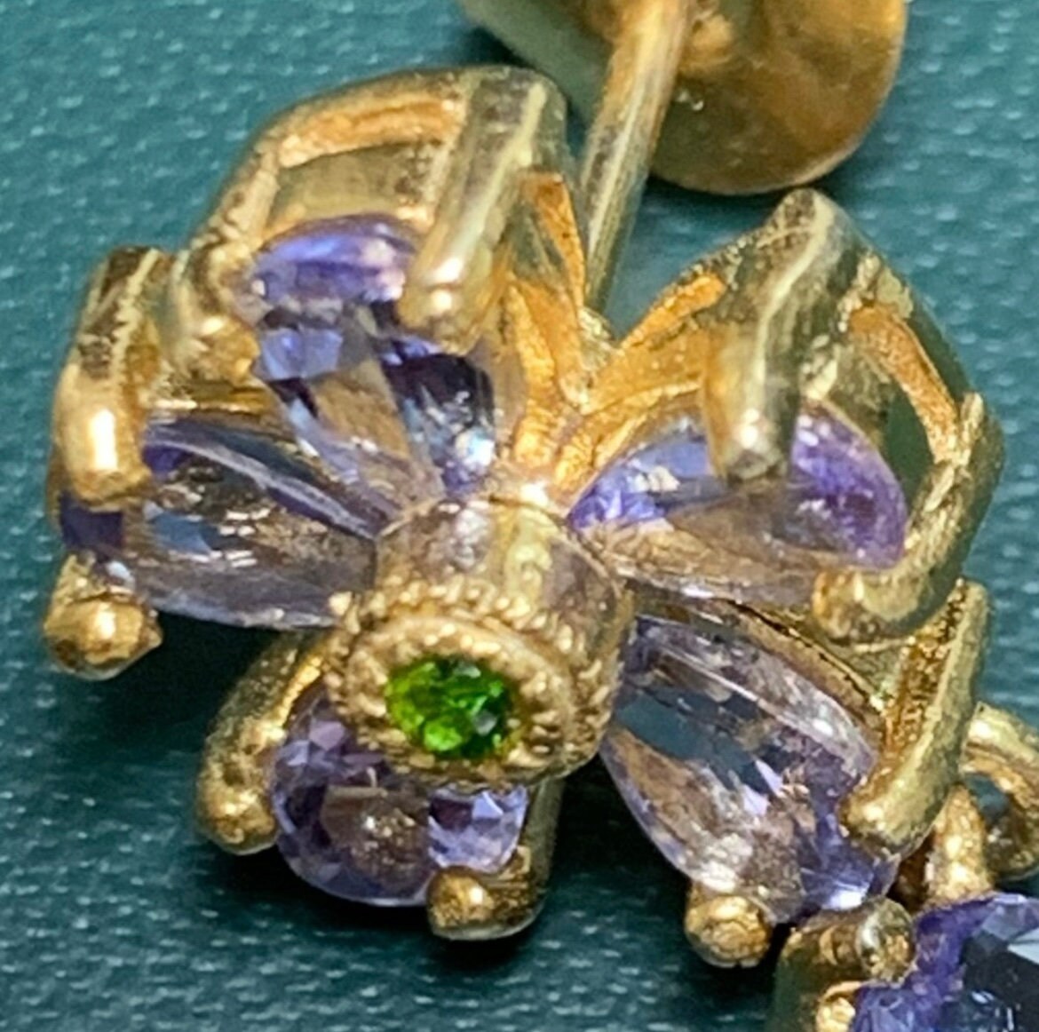 Boucles D'oreilles En Argent Fin Avec Perles De Culture Tanzanite - Fait Main - Dormeuses