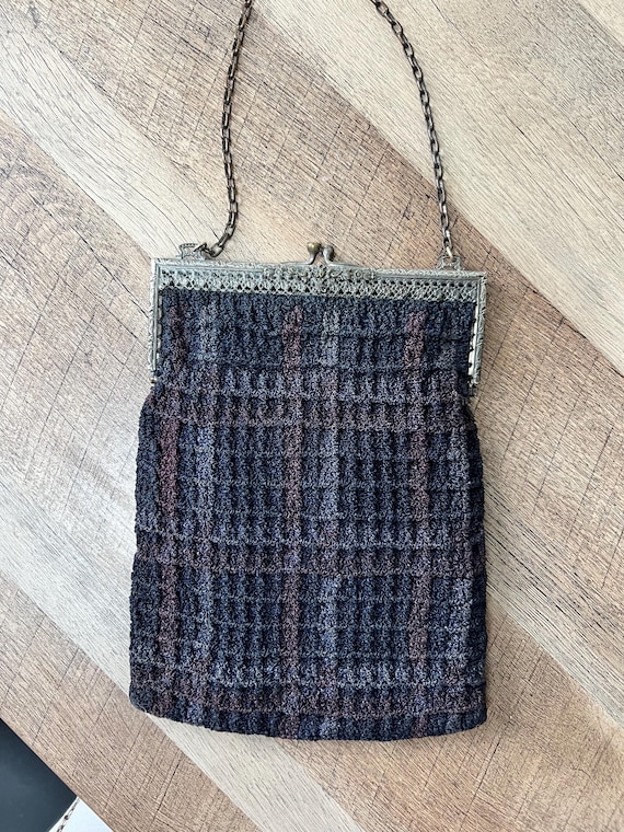 1920s crochet bag with - Gem