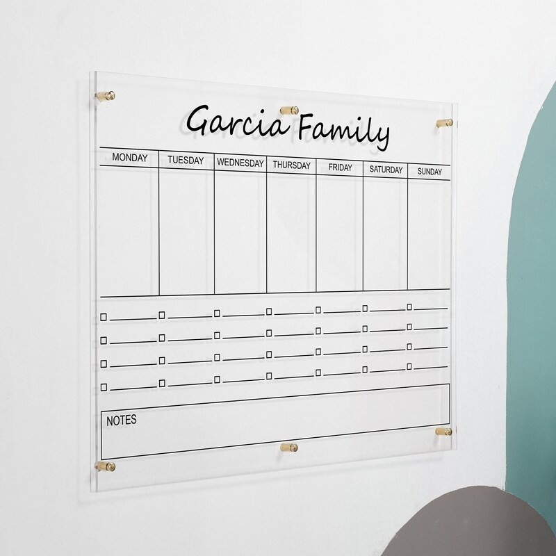 Dry Erase Calendar Etsy