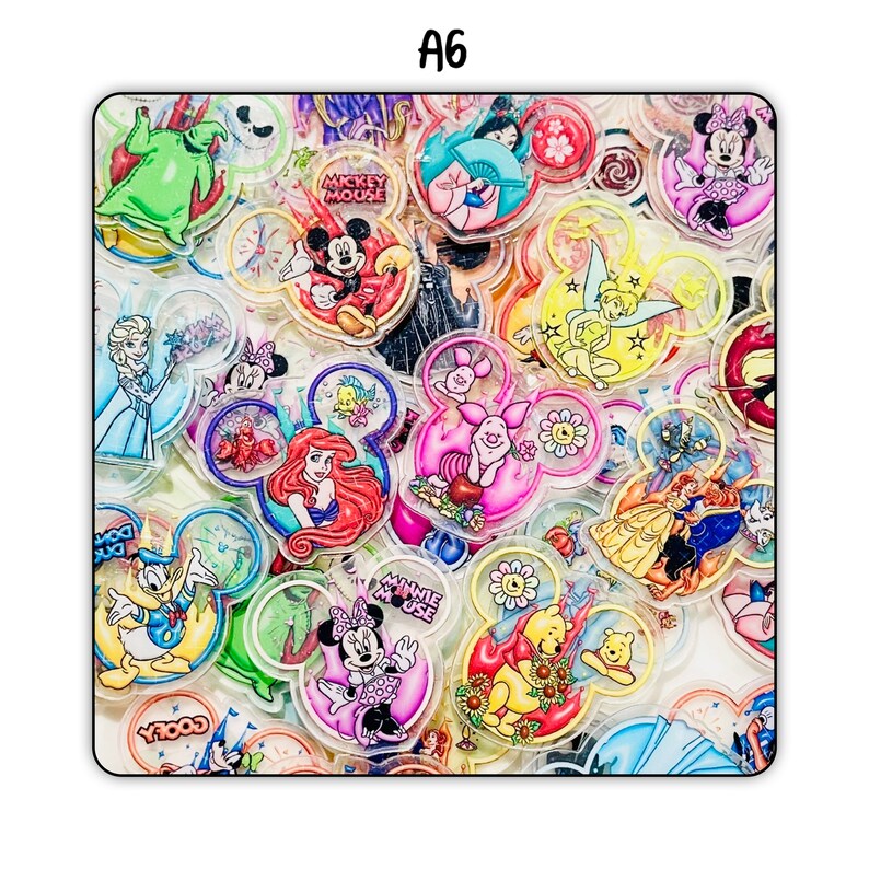 4cm Kawaii Cartoon Acrylic Charms (10 Pcs per Pack) - Etsy