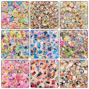 2cm Kawaii Cartoon Acrylic Charms (25pcs per pack)