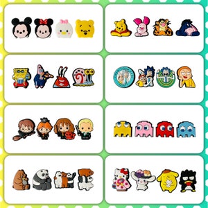 Kawaii Cartoon Shoe Charm Bundles