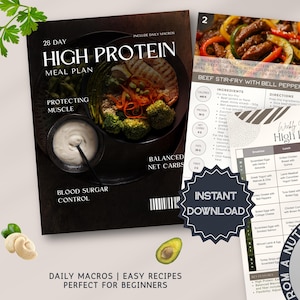 Plan de alimentación alto en proteínas, alimentos ricos en proteínas, lista de alimentos proteicos, plan de alimentación saludable, alimentos bajos en carbohidratos, guía nutricional y lista de la compra.