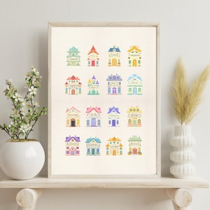 1989 Lenox Spice Village Cross Stitch Wallart, Colorful Spice Village Kitchen Embroidery, Spice Jars Art, Vintage Spice Canisters