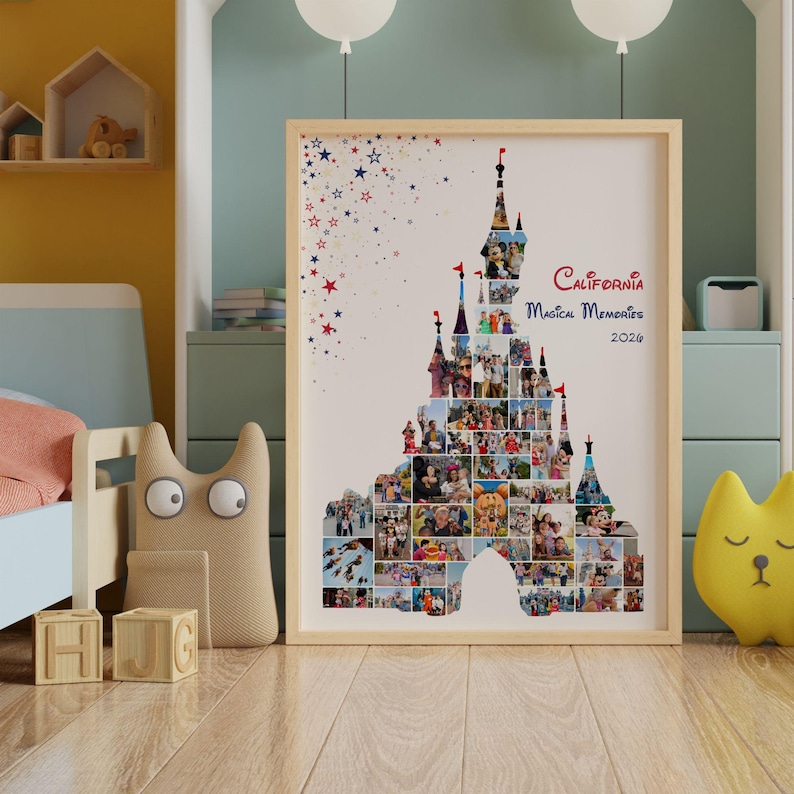 Disneyland Photo Collage, Disneyland Castle Photo Collage, Disneyland Paris Picture Frames, Disneyland Paris Photo Frame
