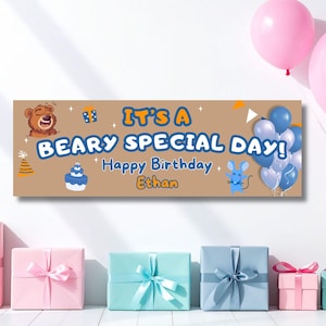 Bear In The Big Blue House Birthday Banner Template, Tutter Mouse In The Big Blue House Party Birthday Banner Template