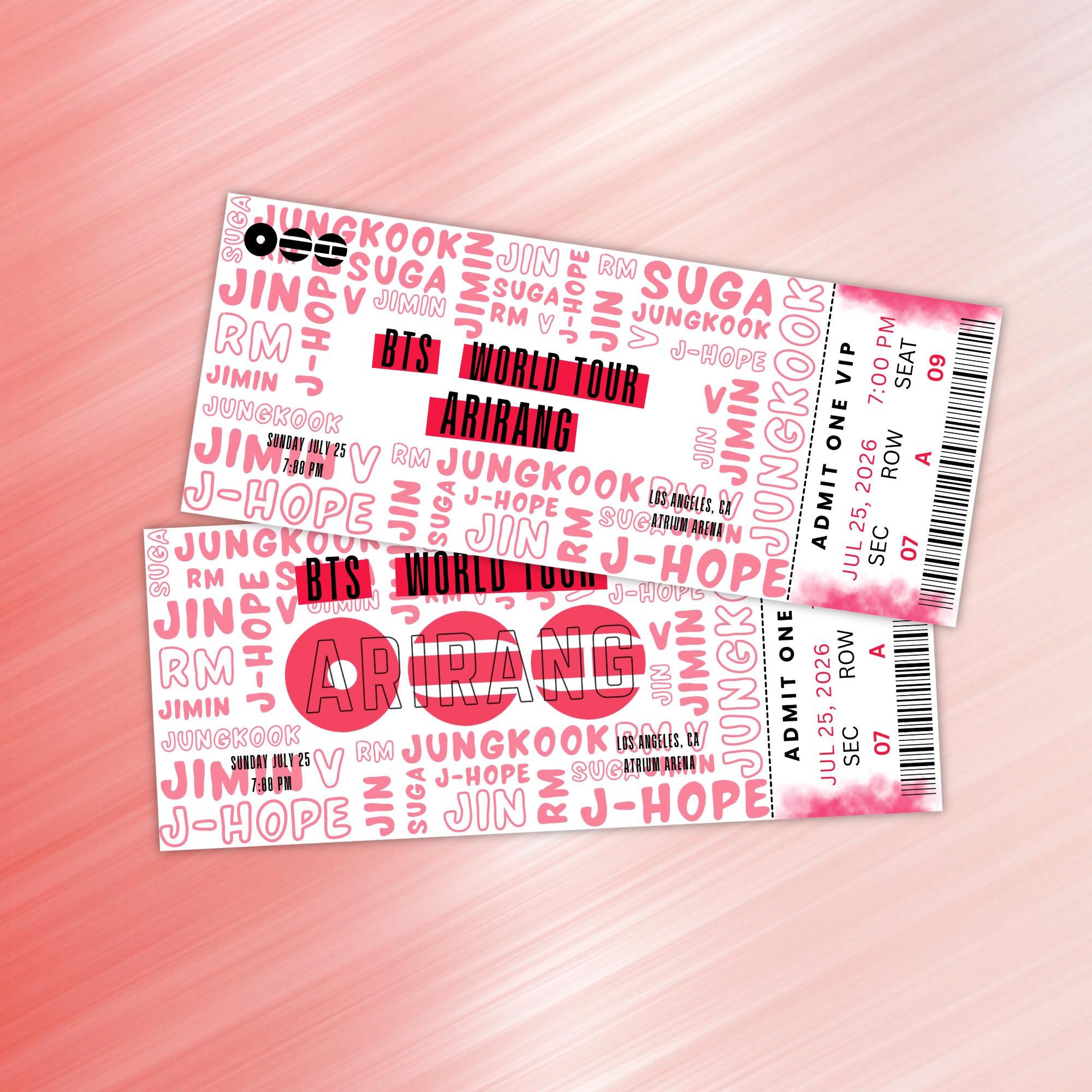 Jungkook Ticket - Etsy