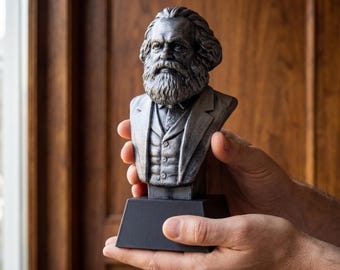 Busto de Karl Marx - Estatua escultórica, decoración de escritorio, regalo para pensadores