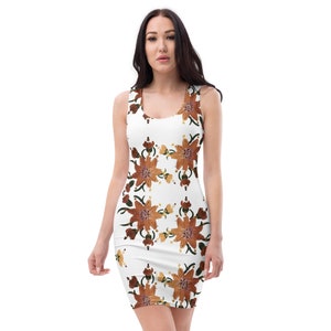 Tight Floral Dress - Etsy