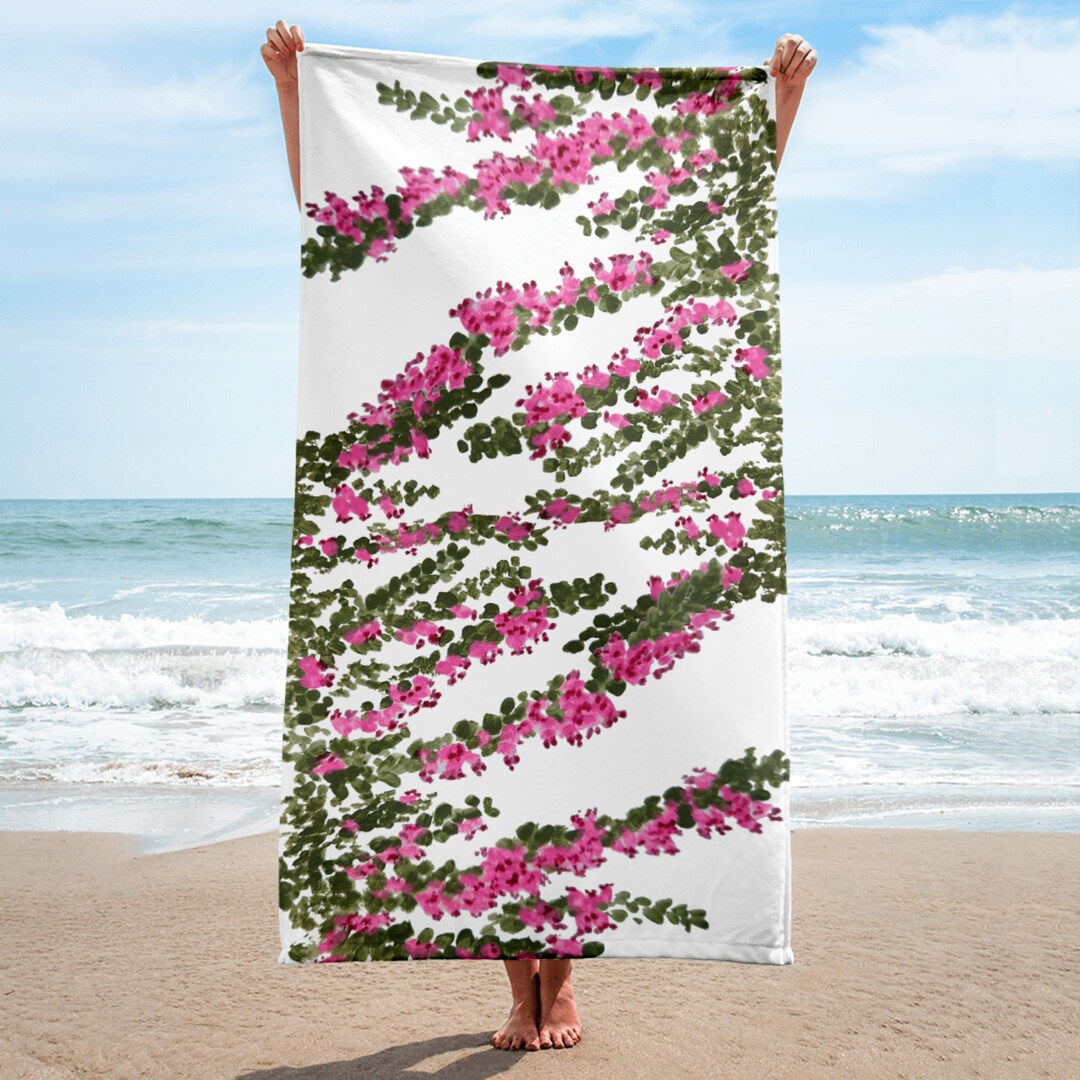 Heather Floral Beach Towels,bathroom Towel,custom Beach Towels ...