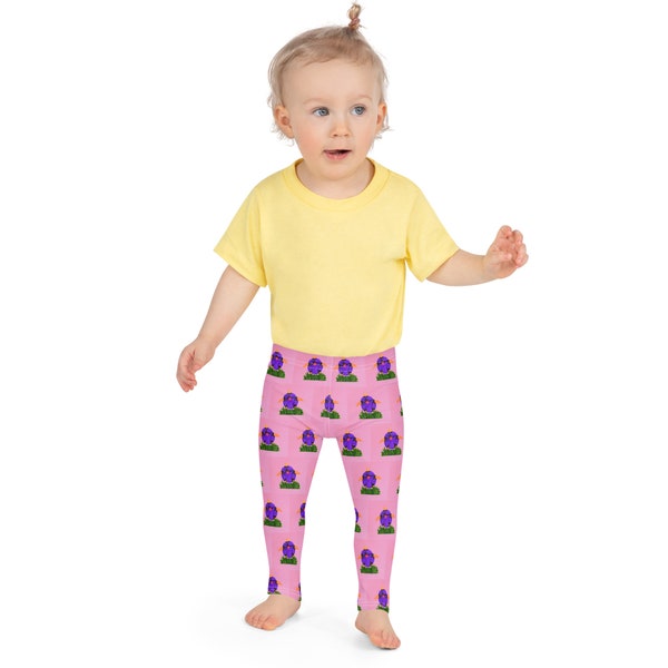 Girls Easter Chick Pattern Tights, Kid's Spring Fashion Leggings, Egg Hunt Lounge Pants, Toddlers First Easter Holiday Wear