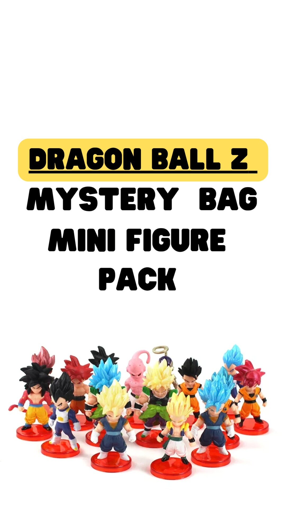 4 Dragon Ball Z Mini Figures Etsy