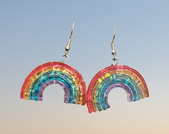 Rainbow LGBTQ Pride Dangle Earrings