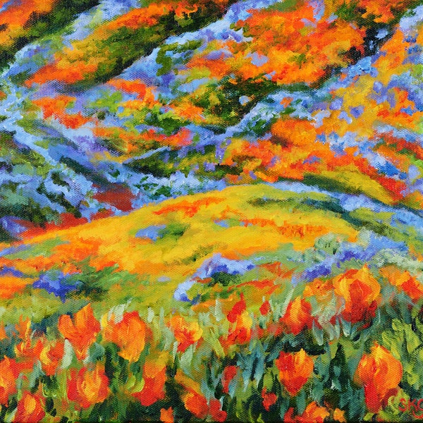 California Wildflower Print Etsy