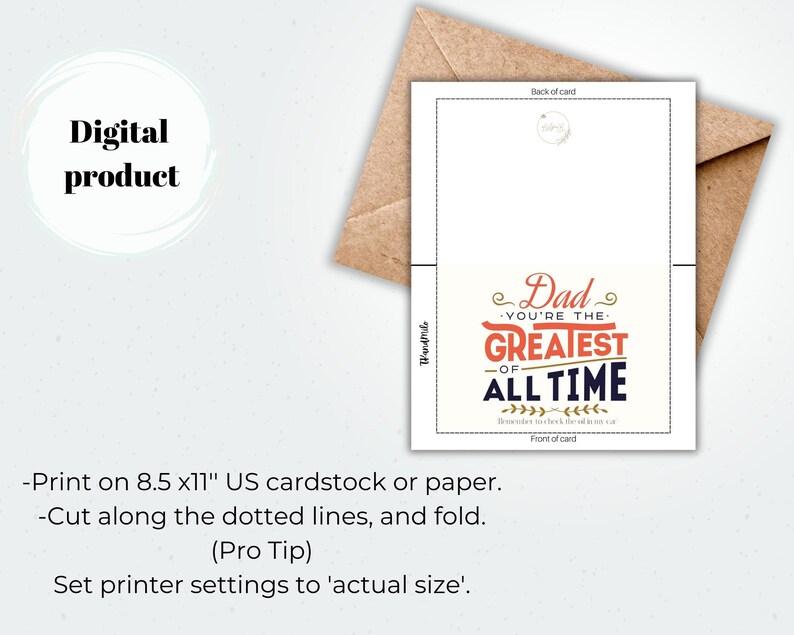 Funny Happy Fathers Day Card, Printable Funny Happy Fathers Day Card ...