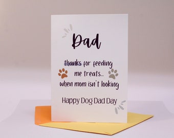 Funny Happy Fathers Day Card from the Dog, Funny Dog Dad Card Printable Greeting Card 5x7'' Instant Digital Download