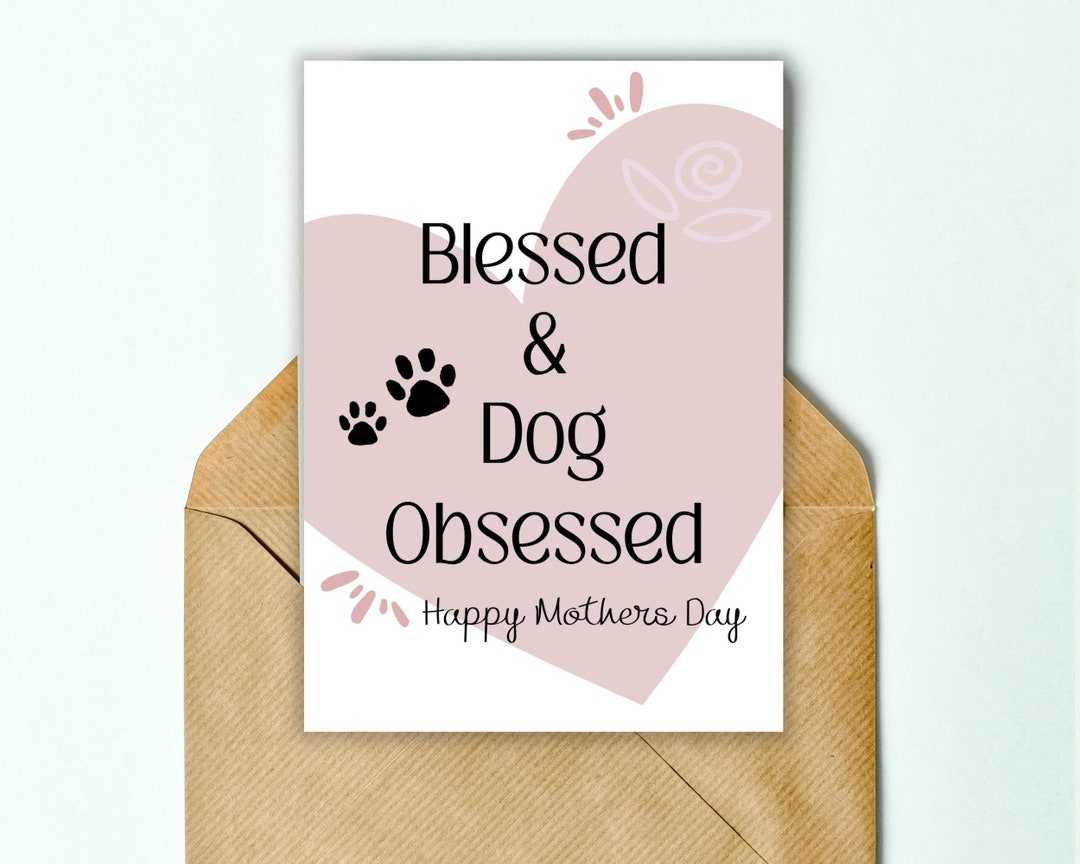 Happy Mothers Day Card From the Dog Mom Printable Mothers Day - Etsy