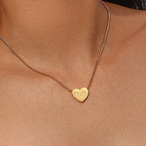 Gold Heart Angel Number 11:11 Necklace | 1111 Angel Number Pendant | Make A Wish | Lucky Number |Gift for Her |Best Friend Gift |Heart Charm