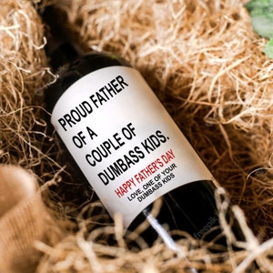 Cadeau fête des pères pour papa, étiquette de vin personnalisée pour papa, cadeau personnalisé pour la fête des pères, cadeau pour lui, papa génial, meilleur papa de tous les temps,