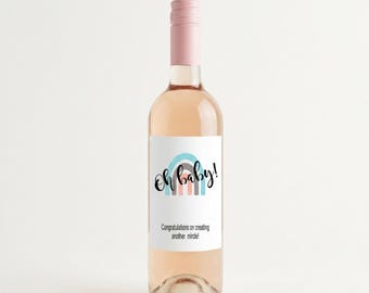New Parent Wine Label | Funny Mom Congratulations Gift