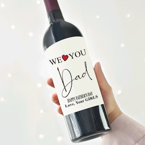 Étiquette de vin fête des pères, cadeau fête des pères, meilleur papa de tous les temps, cadeau pour papa, cadeau pour lui, papa génial, étiquette de vin personnalisée pour papa, personnalisée
