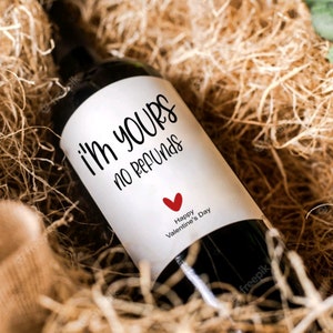 Etichetta per vino di San Valentino Etichette divertenti Regalo di vino personalizzato Ottimo regalo per moglie marito fidanzato fidanzata Cesto regalo di San Valentino