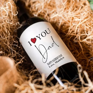 Étiquette de vin fête des pères, cadeau fête des pères, meilleur papa de tous les temps, cadeau pour papa, cadeau pour lui, papa génial, étiquette de vin personnalisée pour papa, personnalisée