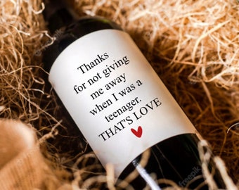 Mothers Day wine label Mothers Day gift for Mom Funny wine label Favorite child sticker Happy Mothers Day Custom wine label Funny mom gift