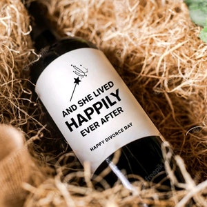 Cadeau pour le divorce, Étiquettes de vin de rupture, Cadeau pour elle, Fête de divorce, Papiers fraîchement signés sur le divorce, Idée cadeau drôle pour une fête de divorce, cadeau pour un ami