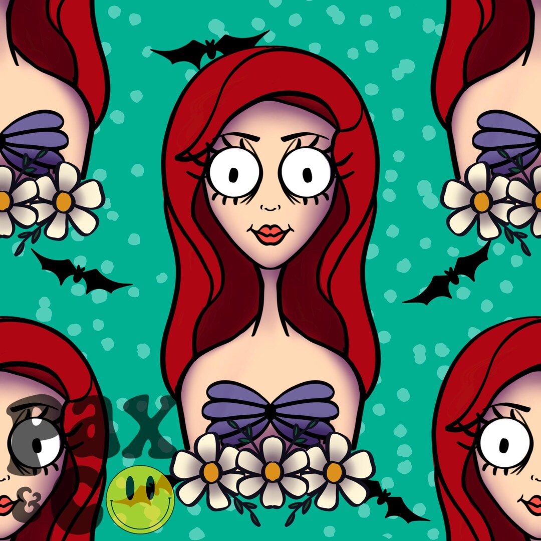 Horror Princess Seamless File || Custom Fabric Printing || Digital ...
