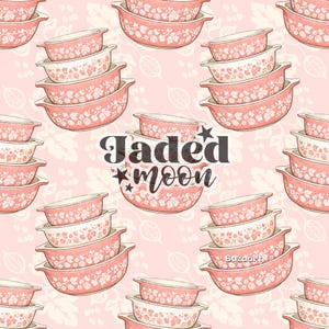 Archivo Pyrex sin costuras de grosella espinosa Cottagecore // Impresión de tela personalizada // Descarga digital