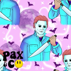Mike Pastel Horror Seamless File || Custom Fabric Printing || Digital Download