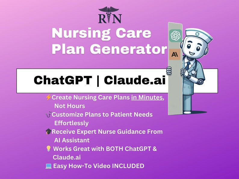 Nursing Care Plan Generator for Chat GPT 4.0 & Claude AI | Ai-assisted ...