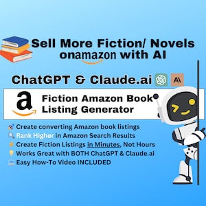 AI Fiction Book Listing Generator: ChatGPT & Claude Prompt