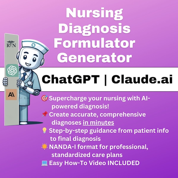 Nursing Diagnosis Formulator Generator: AI-Powered Tool for Nurses & Students