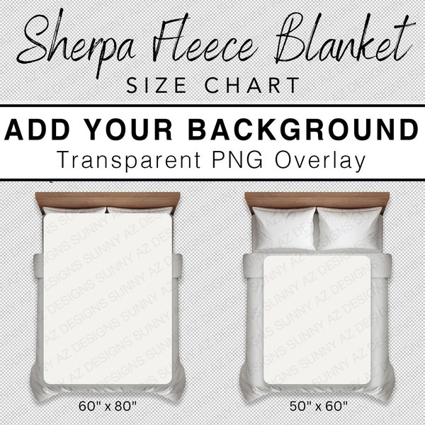 Blanket Size Chart, Sherpa Fleece Blanket Size Chart, Sherpa Throw Blanket Size Chart, Sherpa Blanket Mockup, Measurement Chart, Size Guide