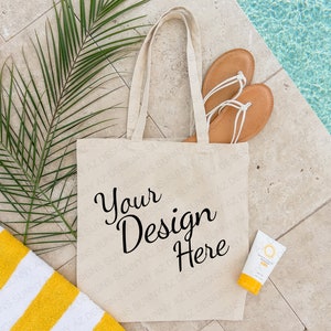 Tragetasche Mockup, Baumwolltasche Tragetasche Mockup, Liberty Bags OAD113, Printize Tragetasche, Natur, Print on Demand Mockup, Geschenktasche Mockup