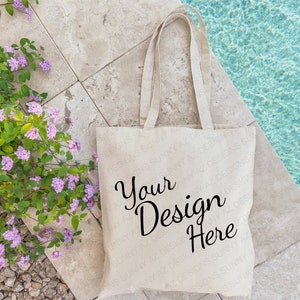 Tragetasche Mockup, Baumwolltasche Tragetasche Mockup, Liberty Bags OAD113, Printize Tragetasche, Natur, Print on Demand Mockup, Geschenktasche Mockup