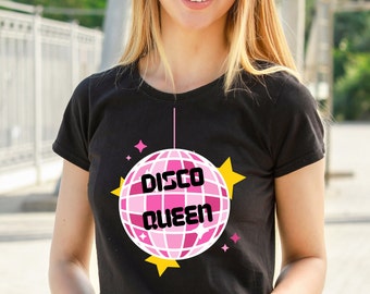 Disco Queen T-shirt: 70-talsdansande sjuttiotals-tröja