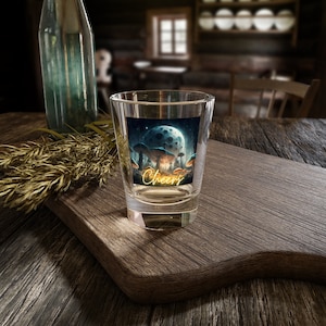 Pilz Wald Schnapsglas: Abgefahrenes mystisches Bar Dekor